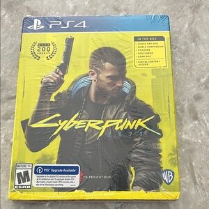 NEW Sony PS4 Cyberpunk 2077 Game — Yellow Cover